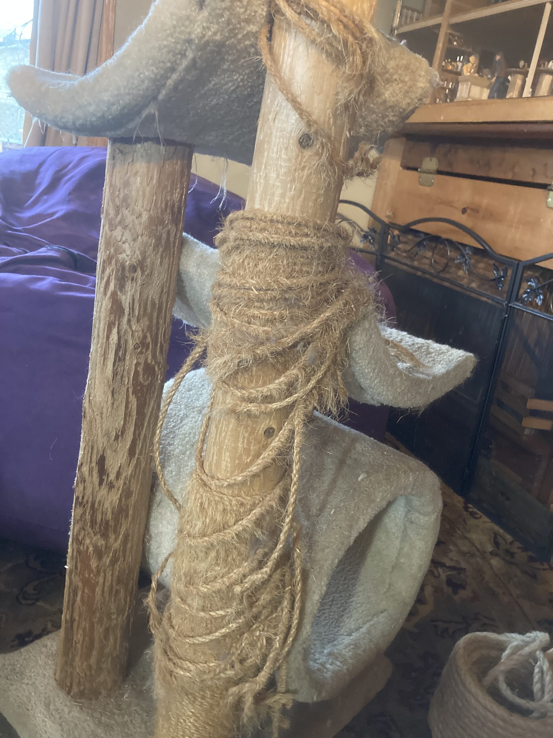 How to Refurbish an old cat Scratching Post Doing ItProjects with