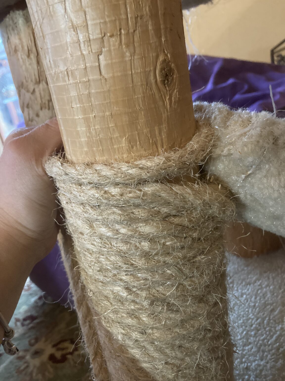 How to Refurbish an old cat Scratching Post Doing ItProjects with
